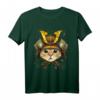 Japanisches Samurai-Katzen T-Shirt mit Kirschblüten – Perfekt für Katzen-, Anime- und Kampfsportfans im japanischen Stil