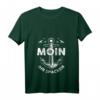 Damen Moin ihr Spacken Lustiges Retro Vintage Anker Norddeutsches T-Shirt mit V-Ausschnitt – Humorvolles Küsten-Design für Norddeutschland-Fans