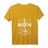 Damen Moin ihr Spacken Lustiges Retro Vintage Anker Norddeutsches T-Shirt mit V-Ausschnitt – Humorvolles Küsten-Design für Norddeutschland-Fans