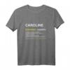 Lustiges Caroline T-Shirt | Personalisiertes Geschenk mit Name & Spruch | Perfekt für Geburtstag, Weihnachten & Muttertag für Frauen & Damen