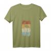Damen Flamingo Retro T-Shirt mit V-Ausschnitt – Cooles Vintage Tier Motiv als Geschenkidee zum Geburtstag oder Weihnachten