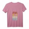 Damen Flamingo Retro T-Shirt mit V-Ausschnitt – Cooles Vintage Tier Motiv als Geschenkidee zum Geburtstag oder Weihnachten