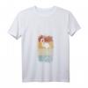 Damen Flamingo Retro T-Shirt mit V-Ausschnitt – Cooles Vintage Tier Motiv als Geschenkidee zum Geburtstag oder Weihnachten