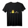 Ente Herzschlag mit Herzchen Duck Entchen T-Shirt – Perfektes Geburtstagsgeschenk zum 40. für Tier- und Entenliebhaber