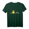 Ente Herzschlag mit Herzchen Duck Entchen T-Shirt – Perfektes Geburtstagsgeschenk zum 40. für Tier- und Entenliebhaber