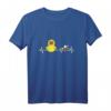 Ente Herzschlag mit Herzchen Duck Entchen T-Shirt – Perfektes Geburtstagsgeschenk zum 40. für Tier- und Entenliebhaber
