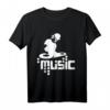 Techno-DJ Party Club Musik T-Shirt mit Turntable Motiv – Perfekt für Festivals, Partys und Musikliebhaber