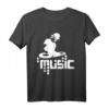 Techno-DJ Party Club Musik T-Shirt mit Turntable Motiv – Perfekt für Festivals, Partys und Musikliebhaber