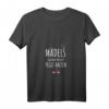 Damen Mädels Egal Was Passiert Pegel Halten T-Shirt mit V-Ausschnitt – Perfektes Gruppenoutfit für JGA, Mädelsabend & Partys