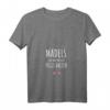 Damen Mädels Egal Was Passiert Pegel Halten T-Shirt mit V-Ausschnitt – Perfektes Gruppenoutfit für JGA, Mädelsabend & Partys