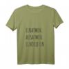 Damen T-Shirt mit Spruch 'Einatmen Ausatmen Ignorieren' V-Ausschnitt - Witziges Motiv für Büro, Arbeit und Zuhause