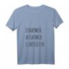 Damen T-Shirt mit Spruch 'Einatmen Ausatmen Ignorieren' V-Ausschnitt - Witziges Motiv für Büro, Arbeit und Zuhause