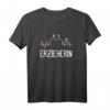 Pädagogin - Erzieherin mit Herz T-Shirt für Kindergärtnerinnen und Erzieherinnen in der Kinderbetreuung