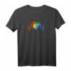 LGBTQ+ Pride Regenbogen Herzschlag T-Shirt für Schwule, Lesben, Transgender & Divers - Unterstützung & Gleichberechtigung feiern