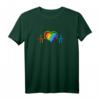 LGBTQ+ Pride Regenbogen Herzschlag T-Shirt für Schwule, Lesben, Transgender & Divers - Unterstützung & Gleichberechtigung feiern