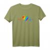 LGBTQ+ Pride Regenbogen Herzschlag T-Shirt für Schwule, Lesben, Transgender & Divers - Unterstützung & Gleichberechtigung feiern