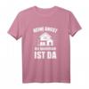 Damen Bauherrin T-Shirt – Lustiges Hausbau Geschenk für Grundsteinlegung, Einweihung & Bauzeit mit Humor