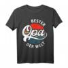 Bester Opa der Welt Retro Motiv T-Shirt – Perfektes Geschenk zum Vatertag, Geburtstag & für werdende Opas