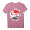 Bester Opa der Welt Retro Motiv T-Shirt – Perfektes Geschenk zum Vatertag, Geburtstag & für werdende Opas