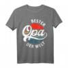 Bester Opa der Welt Retro Motiv T-Shirt – Perfektes Geschenk zum Vatertag, Geburtstag & für werdende Opas