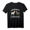 Lustiges Weihnachts-Ziegen Motiv Määhry Christmas T-Shirt – Humorvolles Design für Weihnachtsfeiern, Weihnachtsmarkt & Heiligen Abend
