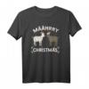 Lustiges Weihnachts-Ziegen Motiv Määhry Christmas T-Shirt – Humorvolles Design für Weihnachtsfeiern, Weihnachtsmarkt & Heiligen Abend