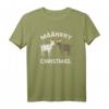 Lustiges Weihnachts-Ziegen Motiv Määhry Christmas T-Shirt – Humorvolles Design für Weihnachtsfeiern, Weihnachtsmarkt & Heiligen Abend