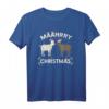 Lustiges Weihnachts-Ziegen Motiv Määhry Christmas T-Shirt – Humorvolles Design für Weihnachtsfeiern, Weihnachtsmarkt & Heiligen Abend