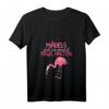 Damen Mädels Egal Was Passiert Pegel Halten - Flamingo JGA Frauen V-Ausschnitt Party T-Shirt für Mädelsabend & Junggesellinnenabschied