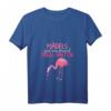 Damen Mädels Egal Was Passiert Pegel Halten - Flamingo JGA Frauen V-Ausschnitt Party T-Shirt für Mädelsabend & Junggesellinnenabschied