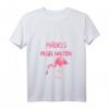 Damen Mädels Egal Was Passiert Pegel Halten - Flamingo JGA Frauen V-Ausschnitt Party T-Shirt für Mädelsabend & Junggesellinnenabschied