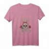 Damen Böse Alte Frau - Totenkopf Vintage Biker T-Shirt mit V-Ausschnitt für Motorradfahrerinnen & rebellische Frauen