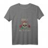 Damen Böse Alte Frau - Totenkopf Vintage Biker T-Shirt mit V-Ausschnitt für Motorradfahrerinnen & rebellische Frauen