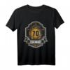 70. Geburtstag Whisky T-Shirt - Vintage Look mit 'Aged 70 Years. Legendary.' für Whisky-Liebhaber & Geburtstagsfeier