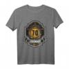 70. Geburtstag Whisky T-Shirt - Vintage Look mit 'Aged 70 Years. Legendary.' für Whisky-Liebhaber & Geburtstagsfeier