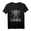 Trachten Ersatz Lausbua Hirschkopf mit Edelweiß T-Shirt – Lustiges Oktoberfest Outfit & Geschenkidee für Trachtenfans