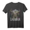 Trachten Ersatz Lausbua Hirschkopf mit Edelweiß T-Shirt – Lustiges Oktoberfest Outfit & Geschenkidee für Trachtenfans