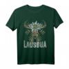 Trachten Ersatz Lausbua Hirschkopf mit Edelweiß T-Shirt – Lustiges Oktoberfest Outfit & Geschenkidee für Trachtenfans