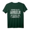 Lustiges Angler T-Shirt - geboren um zu angeln mit Angelrute - Geschenkidee für Fischer & Angler zum Geburtstag oder Angeltag