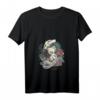 Damen Rockabilly Girl Vintage Retro Rock n Roll Tattoo Pin Up T-Shirt mit V-Ausschnitt – Perfekt für Rock 'n' Roll Fans & Vintage Mode Liebhaberinnen