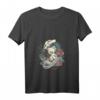 Damen Rockabilly Girl Vintage Retro Rock n Roll Tattoo Pin Up T-Shirt mit V-Ausschnitt – Perfekt für Rock 'n' Roll Fans & Vintage Mode Liebhaberinnen