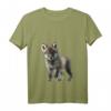 Flauschig weiches Kuschel-T-Shirt mit Wolf-Motiv – Perfektes Geburtstagsgeschenk zum HapDeer für Sie und Ihn