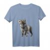 Flauschig weiches Kuschel-T-Shirt mit Wolf-Motiv – Perfektes Geburtstagsgeschenk zum HapDeer für Sie und Ihn