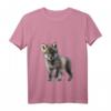 Flauschig weiches Kuschel-T-Shirt mit Wolf-Motiv – Perfektes Geburtstagsgeschenk zum HapDeer für Sie und Ihn
