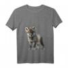 Flauschig weiches Kuschel-T-Shirt mit Wolf-Motiv – Perfektes Geburtstagsgeschenk zum HapDeer für Sie und Ihn