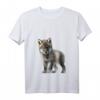 Flauschig weiches Kuschel-T-Shirt mit Wolf-Motiv – Perfektes Geburtstagsgeschenk zum HapDeer für Sie und Ihn