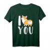 I Love You Corgy - Lustiges Hundeherz Motiv T-Shirt für Hundeliebhaber, Corgy Fans & Tierfreundinnen zum Geburtstag, Weihnachten & Ostern