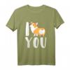 I Love You Corgy - Lustiges Hundeherz Motiv T-Shirt für Hundeliebhaber, Corgy Fans & Tierfreundinnen zum Geburtstag, Weihnachten & Ostern