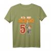 Kinder 5. Geburtstag Ritter Shirt Jungen & Mädchen - Cooles Mittelalter Geburtstagsshirt mit 'Ich Bin Schon 5' Motiv