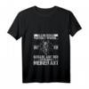 Damen Axt Holz Hacken Totenkopf Wikinger T-Shirt mit V-Ausschnitt – Perfekt für Forstwirt, Waldarbeiter & Holzliebhaber